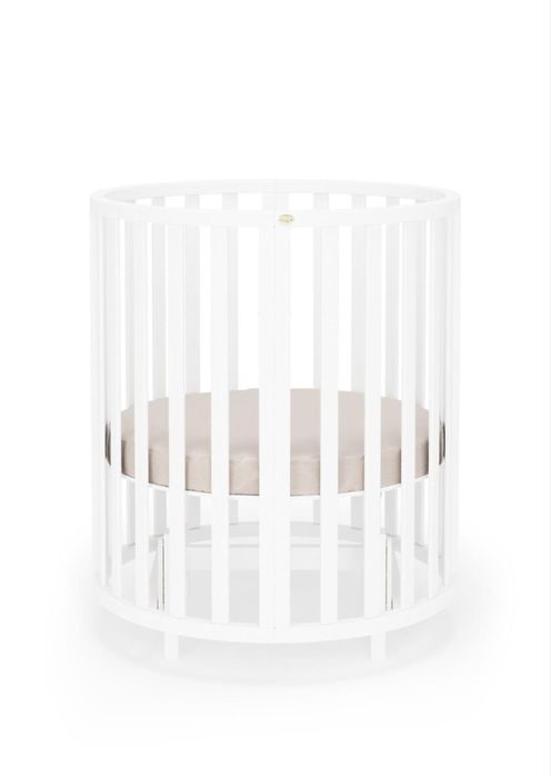 Altek Invest Детско легло Angelo Transformer кръгло/овал 7в1 Бял