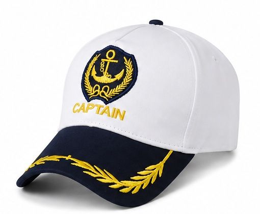 Нова капитанска шапка с козирка Captain с Котва