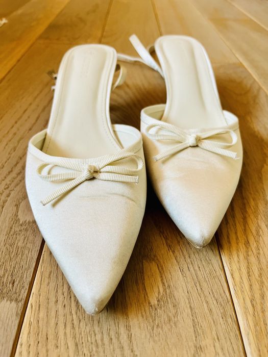 Американски бели летни сватбени обувки 40-41