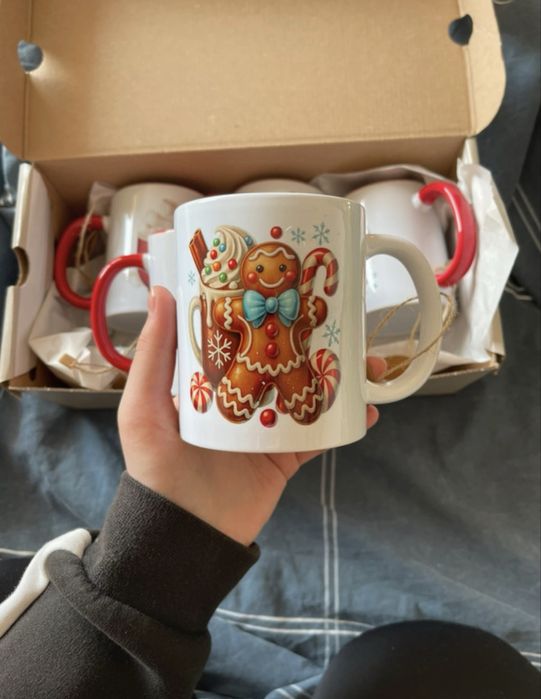 Set 5 Christmas mugs