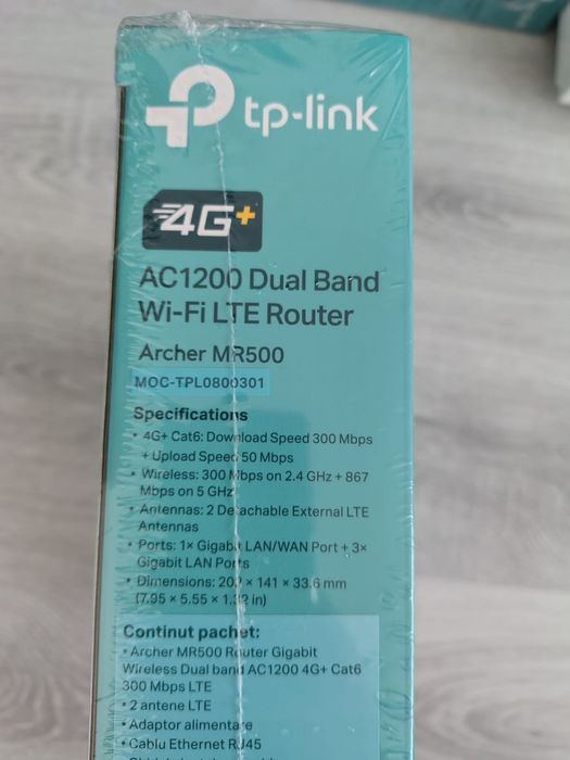 Tp link 4G + mr500 noi sigilate libere de rețea