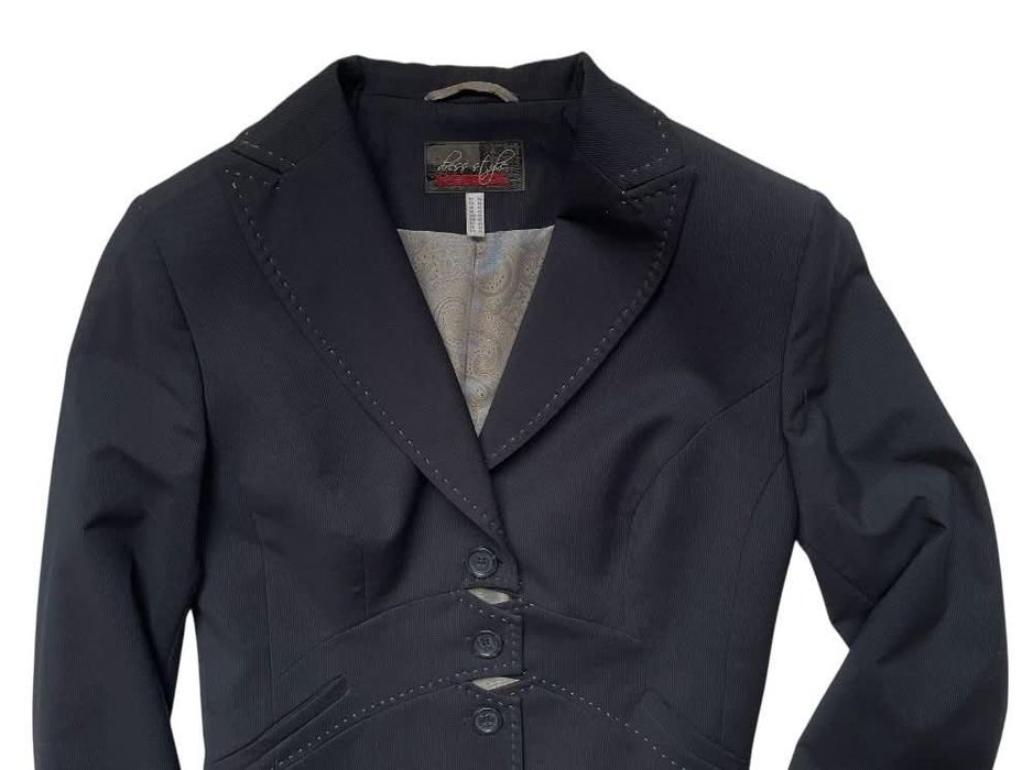 Дамско тъмно синьо сако KENSOL - размер BG 46