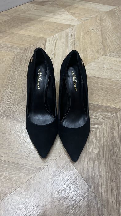 Туфли черные (эко замша)