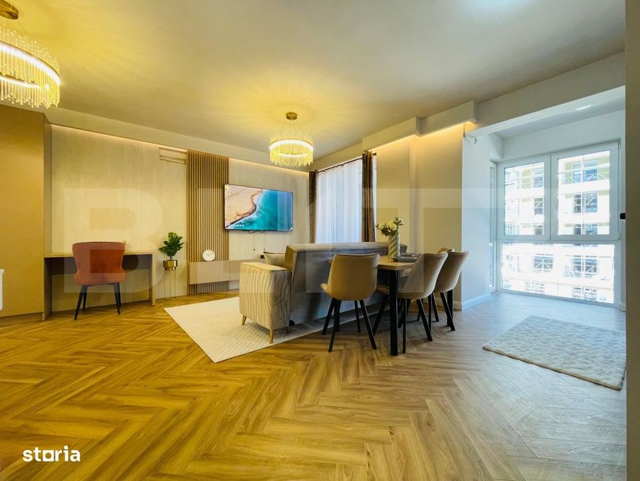 Apartament le cheie, incalzire in pardoseala, lift, 2 bai, 2 terase, p