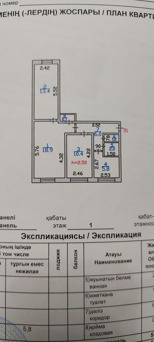 Продаётся 3х квартира
