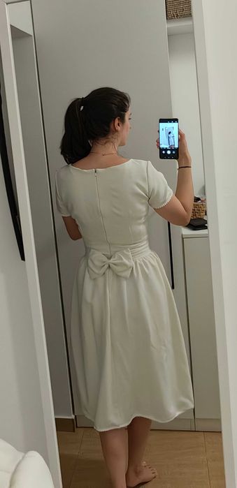 Rochie alba marime S