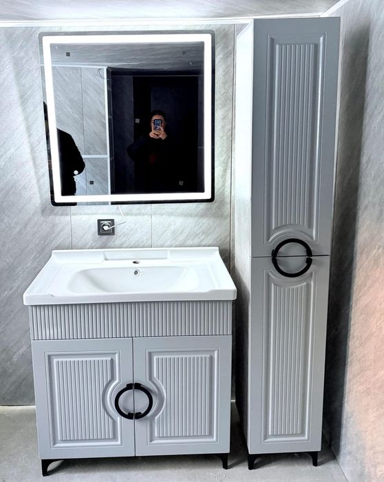 Тумба раковина зеркало