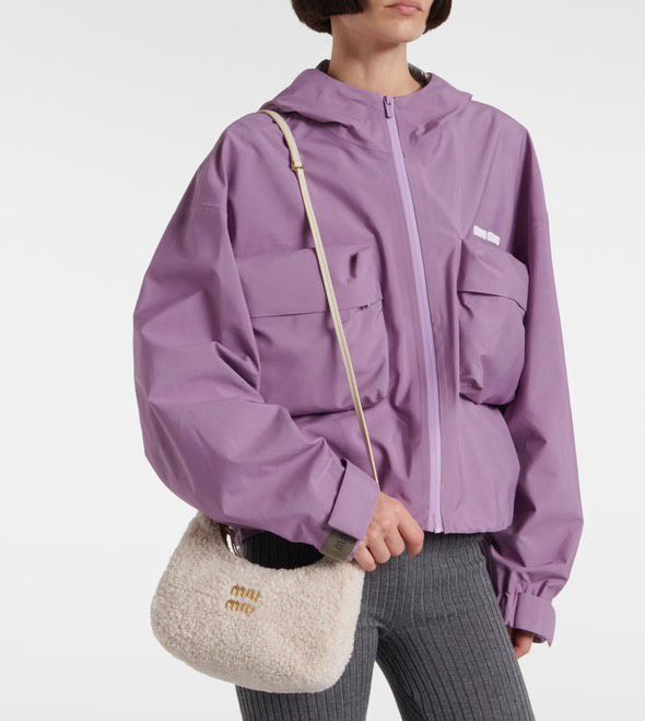 Miu Miu дамска чанта мериносов пух