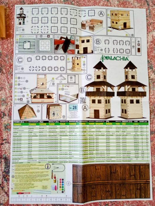 Hobby kit Construieșteți propriul turn din lemn