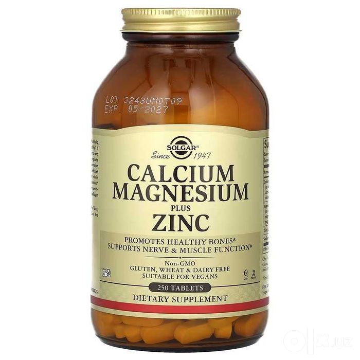 Solgar кальций магний цинк Calcium Magnesium Zinc калций kalsiy