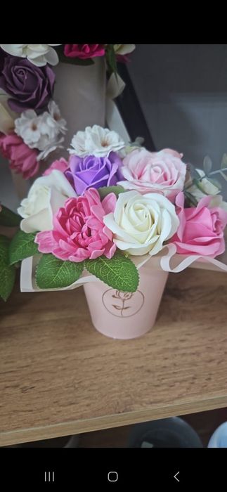 Букеты из мыльных роз