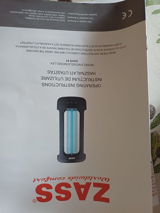 Lampă Germicida nouă UV, ZASS