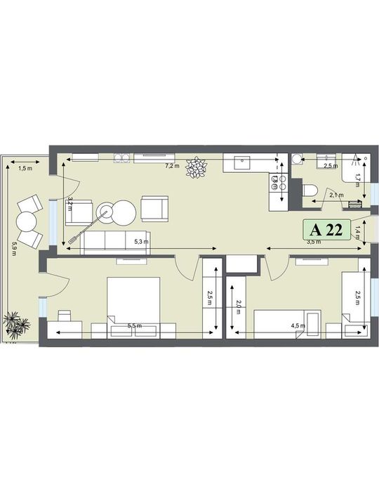 Продава се Тристаен апартамент в Банско - 82 кв.м за 588 €/кв.м - Снимка #8