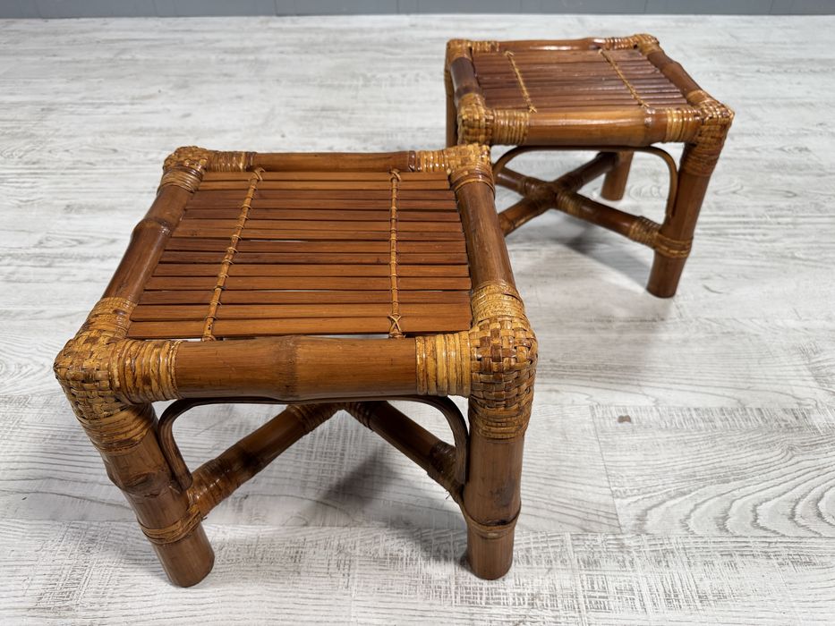 Комплект помощни бамбукови масички Д909