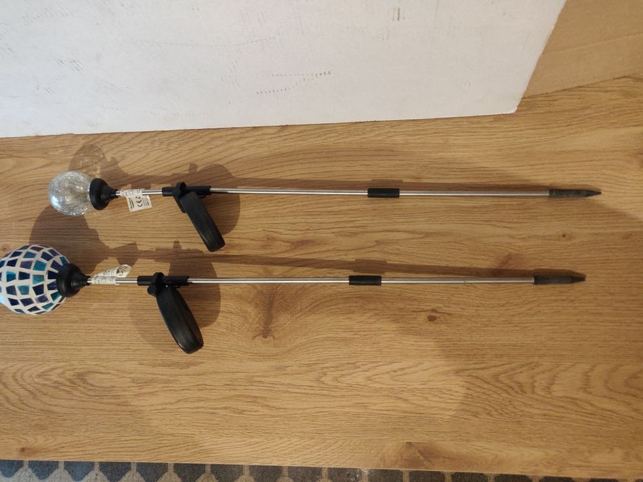 Termometru cu lampă solara si lampi solare pt. grădină