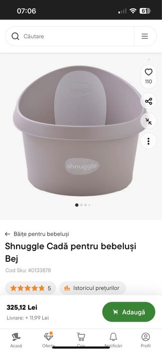 Cadita pt bebelusi