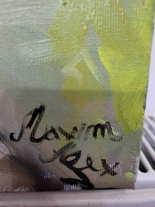 Pictură ulei pe pânză, semnată de Alex Maxim