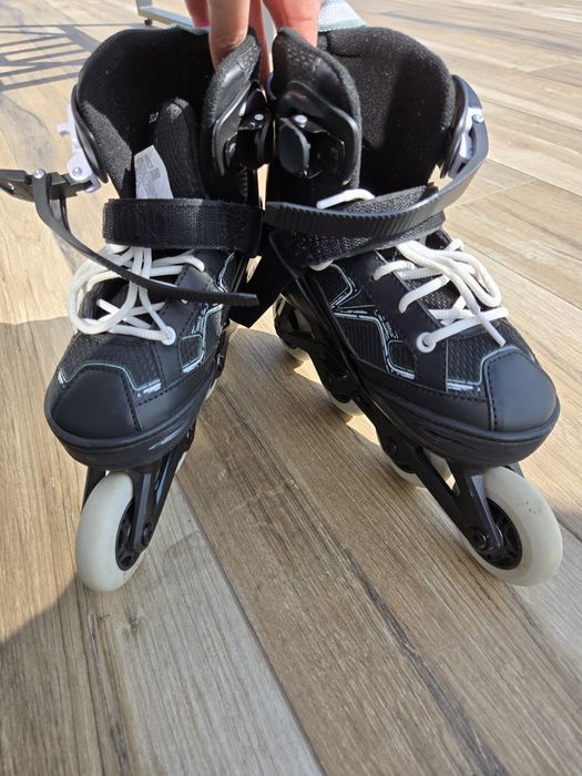 Role Oxelo 32-35+cască+cotiere +genunchere+manșete +geantă