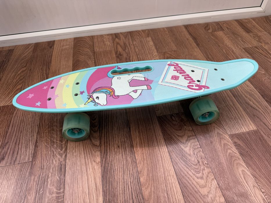 Скейтборд с ручкой.                                                 .