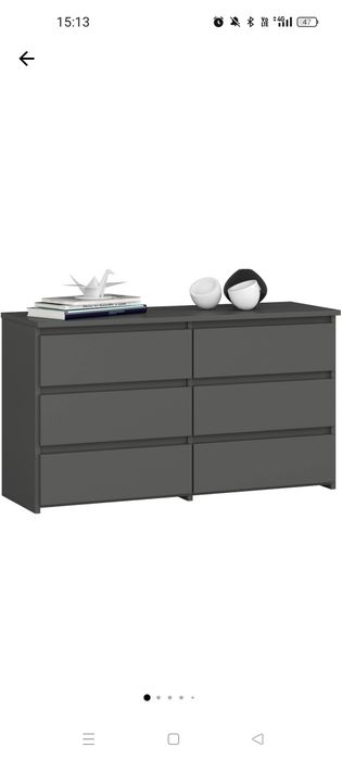 Comoda gri antracit 100cm x35cm