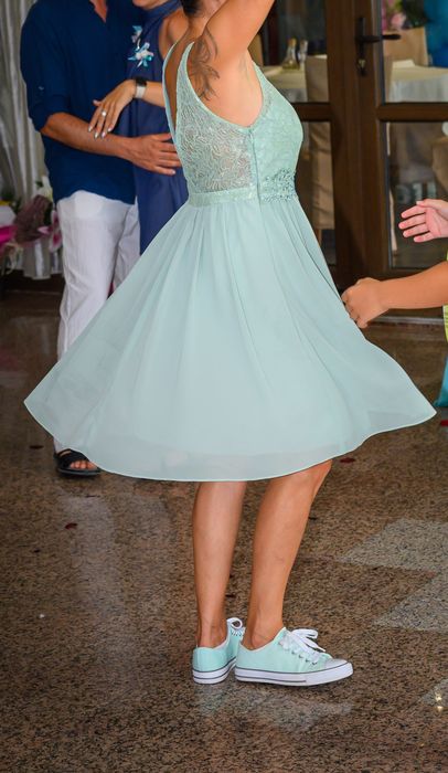 APART Официална Рокля  в цвят Мента