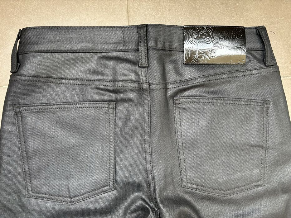 Naked & Famous Denim – Black Waxed Jeans