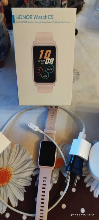Часовник Smartwatch Honor Watch ES, Coral Pink