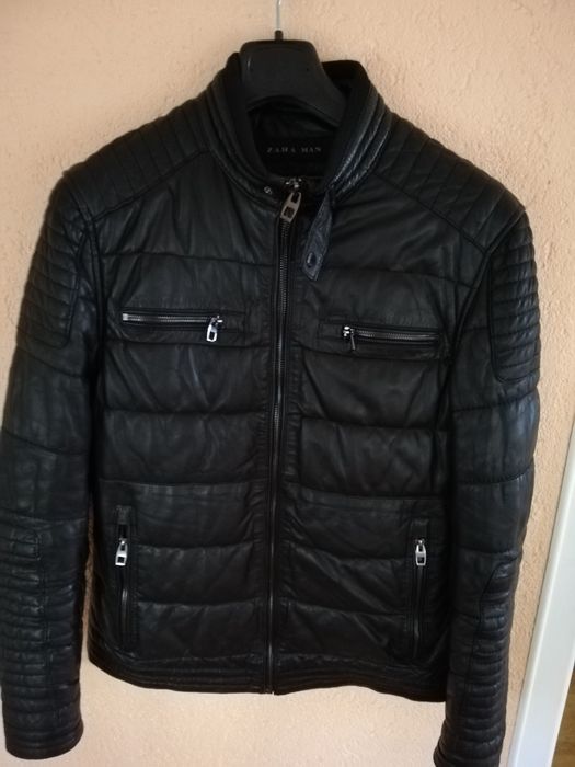Geaca piele bărbati Zara Man M