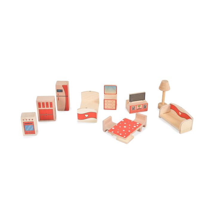 Дървена къща за кукли elly