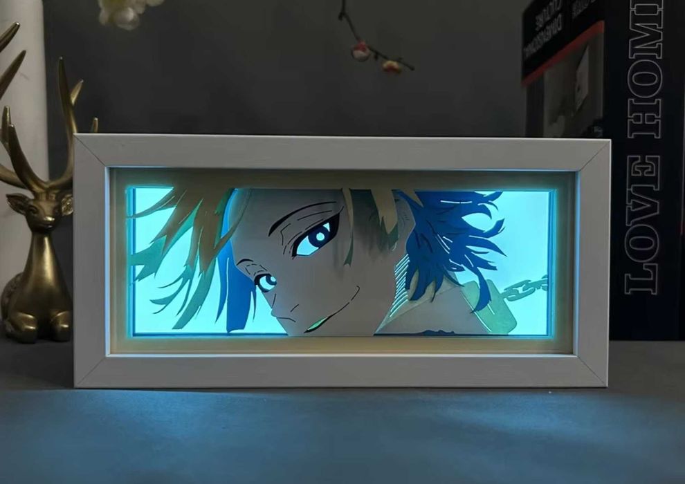 Аниме ночник 3D блюлок