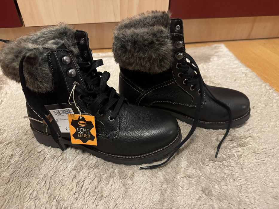 Ghete imblanite Dockers piele naturala