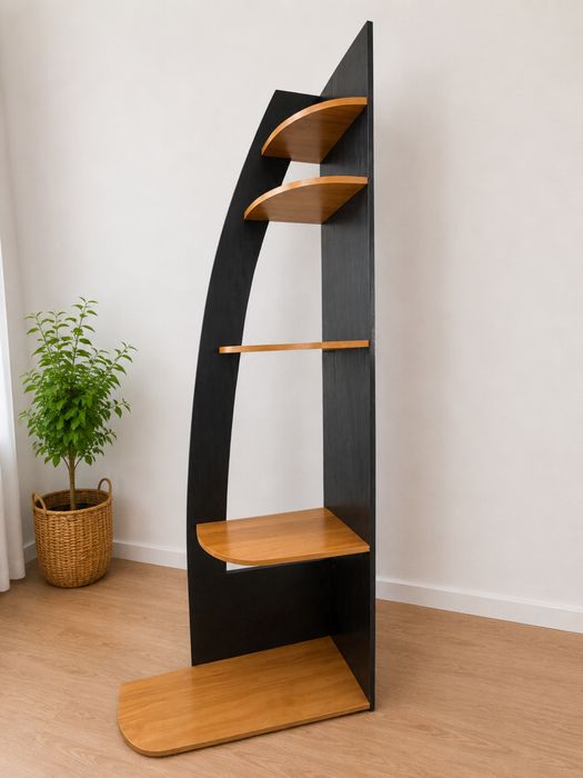 Bibliotecă coltar 2,7 m cu mic defect poza raft modern cu dulapuri, mobilier living, etajeră decorativă, raft depozitare, iasi