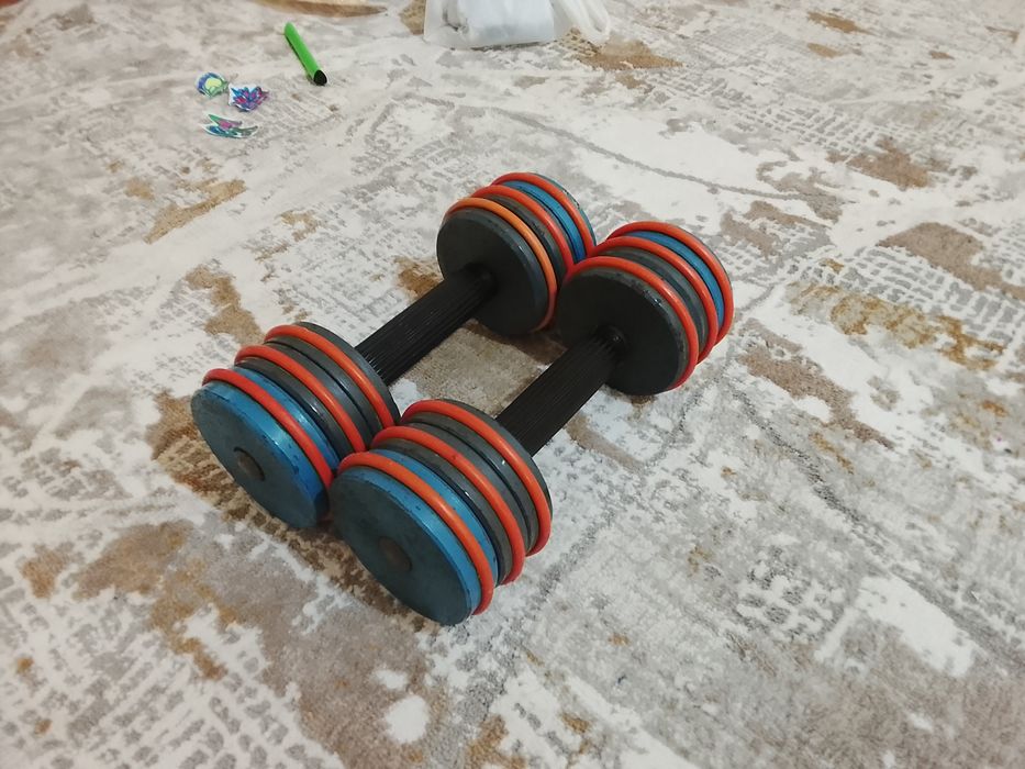 Гантели по 7 кг, БУ, советские