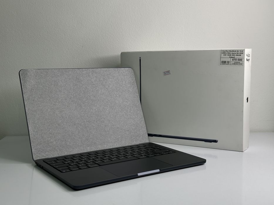 Ноутбук НОВЫЙ Macbook Air 13.6, Apple M4 2025, 16/256GB, Апорт