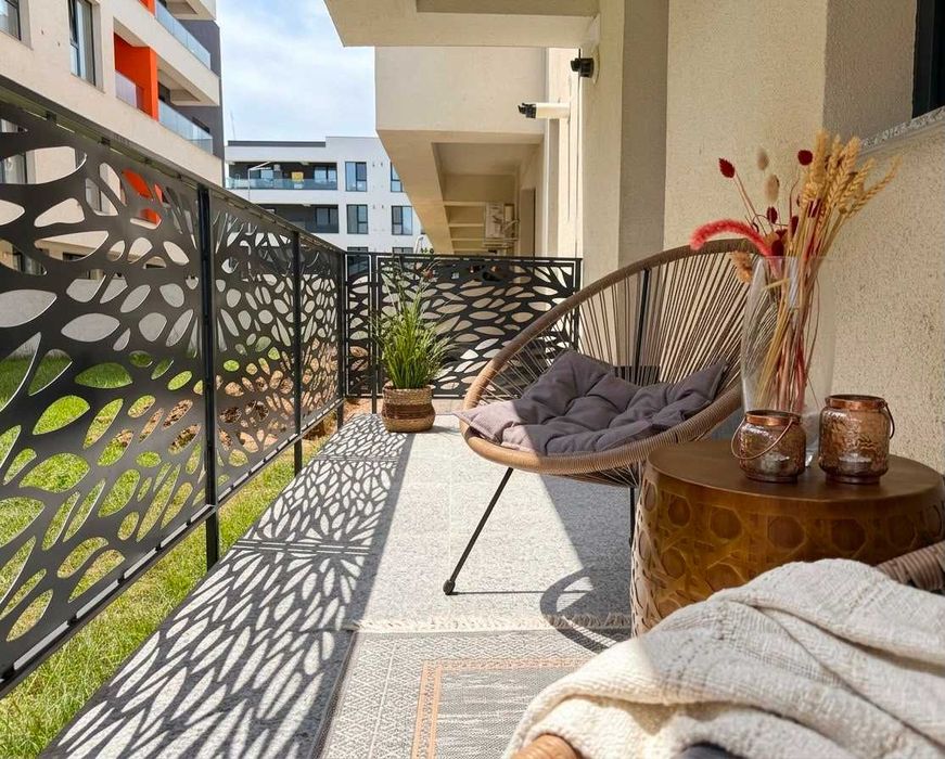 Apartament 2 camere Premium | Ivory Residence Pipera | Terasă către grădină | Parcare | Prima închiriere