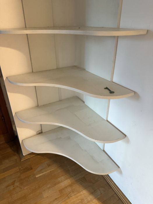 Etajera alba 5 rafturi