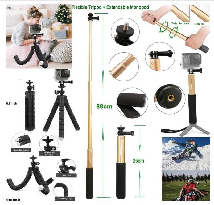 Accesorii camera  Gurmoir pentru GoPro 13 12 11 10 9 Hero