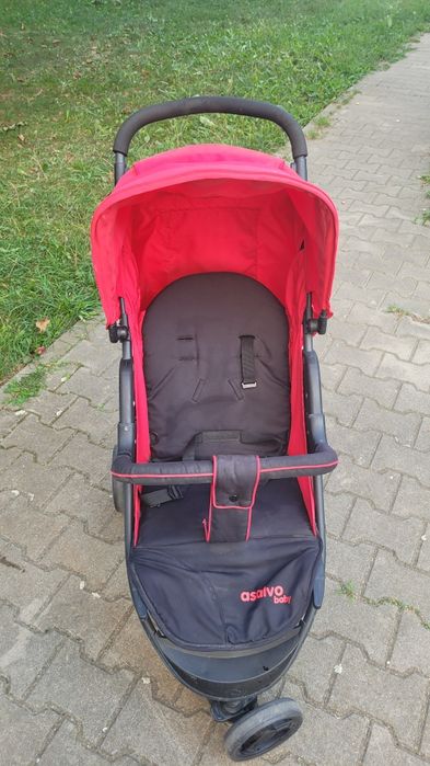 Carucior rosu pentru fetite