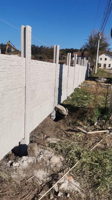 Gard beton placi si stalpi