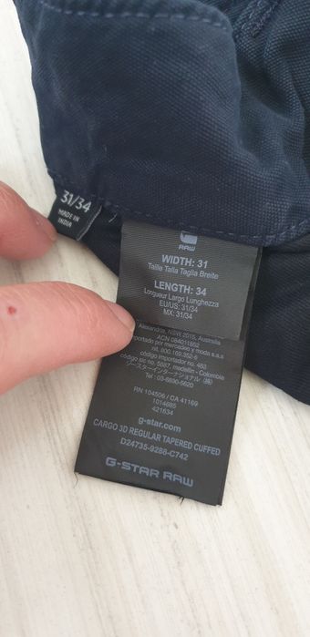 G - Star Cargo 3D Regular Tapered 31/34 НОВО ОРИГИНАЛ Спортен Панталон