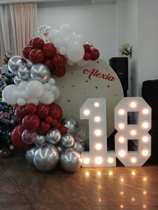 Arcada baloane, Majorat, Evenimente, Nunta, Botez, Decor, Heliu