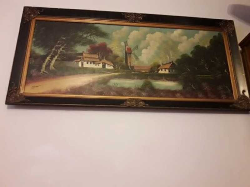 Tablou semnat foarte bine conservat pictura pe panza