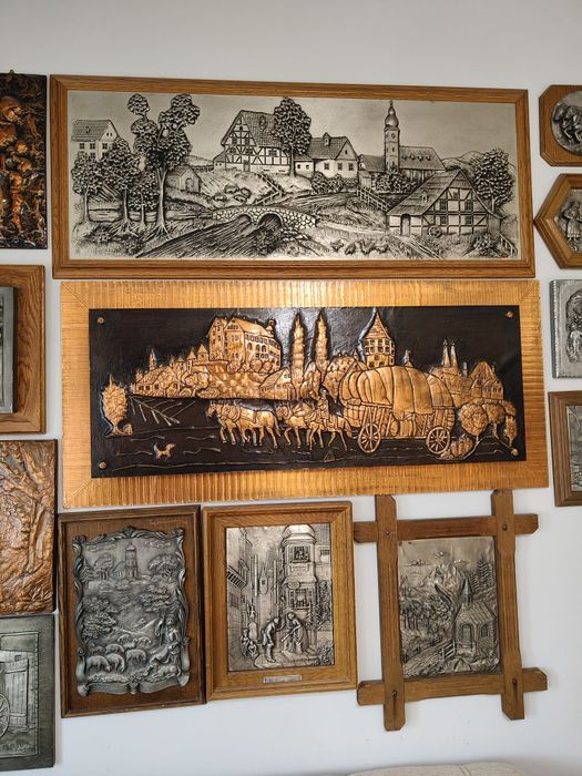 Lot 17 tablouri cupru și zinc doar 3500 de lei