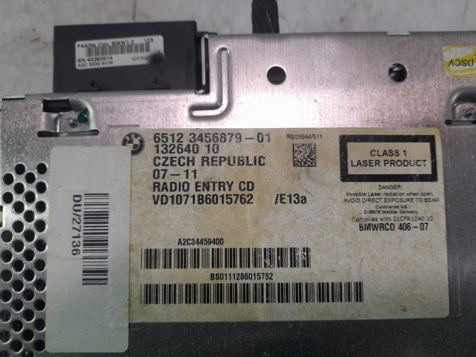 Radio cd player 6512 3456879-01 Mini Cooper R56 (2006 - 2015)
