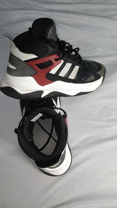 adidas Performance - Кожени спортни обувки Street Spirit, Черен / Бял