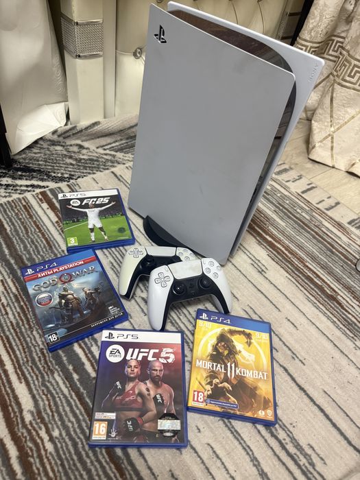 PS5 + 2 геймпада + игры | Отличное состояние