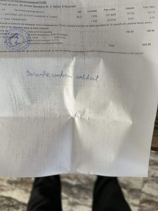 Lanterna olight warrior x turbo