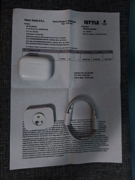 Air Pods Pro 2 Cu factură