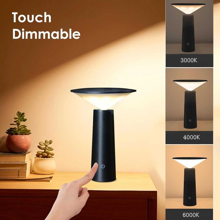 Безжична LED настолна лампа ACMHNC с тъч контрол,презареждаща се с USB