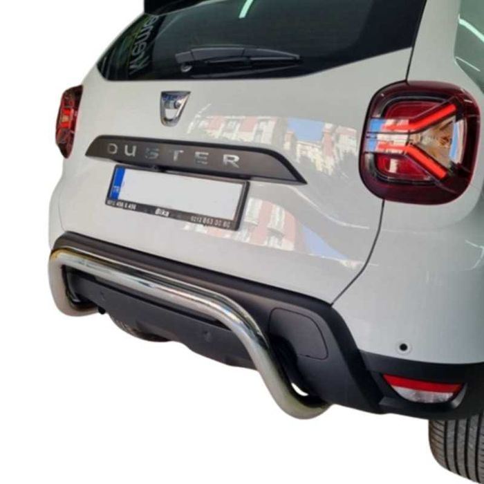 Bară protecție spate Pluton Plus Chrome Dacia Duster 2010-2017 AQM4WD